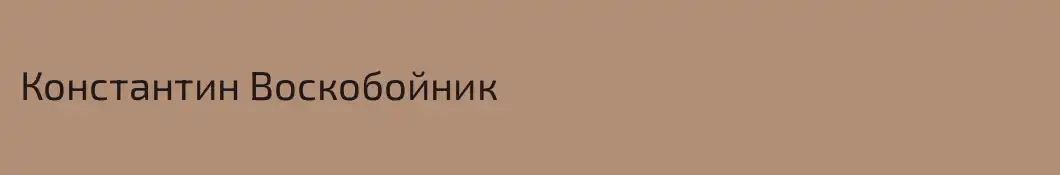 Константин Воскобойник
